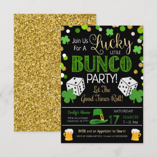 St. Patrick's Day Bunco Party-inbjudan Inbjudningar