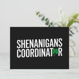 St. Patrick's Day busar-koordinator Inbjudningar