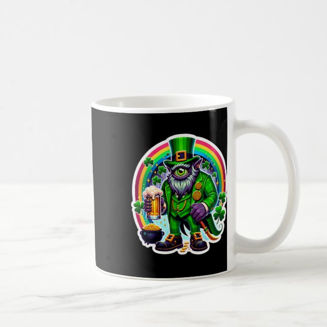 St Patricks Day Bylor av onda ögat irländsk demon Kaffemugg (Höger)