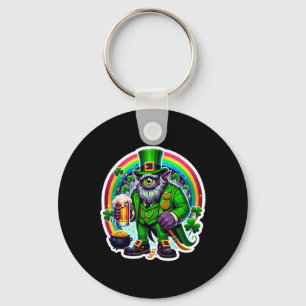 St Patricks Day Bylor Av Onda Ögat Irländsk Demon Nyckelring