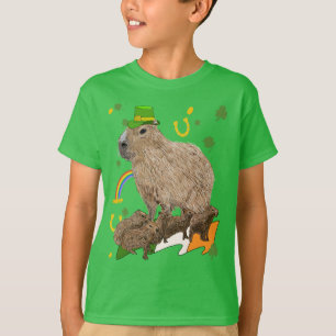 St patricks day Capybara Irish T Shirt