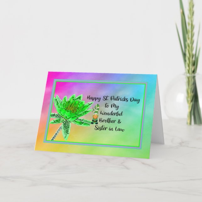 St. Patrick's Day Card for Brother & Sister in Law Kort (Framsida)