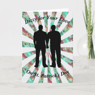 St. Patricks Day Card för handelspartner Tack Kort