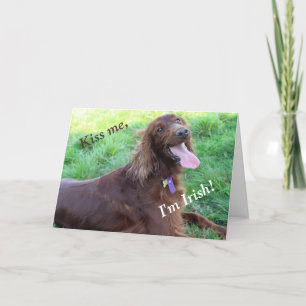 St. Patrick's Day Card med ett irländskt brev Helgkort