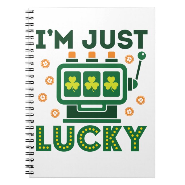 St patricks day Casino Slot Maskin Lucky Anteckningsbok (Framsidan)