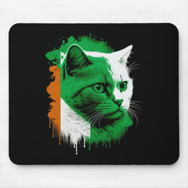 St. Patrick's Day Cat Irish Flagga Ireland Manar W Musmatta (Framsidan)