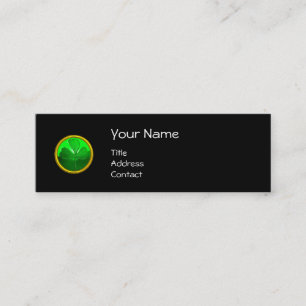 ST PATRICK'S DAY CAT MED GRÖNT IRISH-ÖL MINI VISITKORT