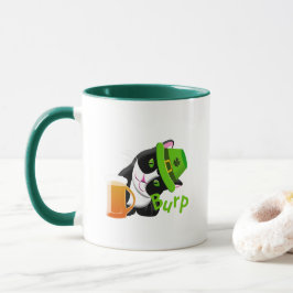 St. Patrick's Day Cat Mugg