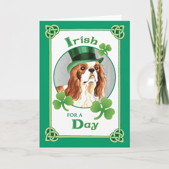 St. Patrick's Day Cavalier Kort (Framsida)