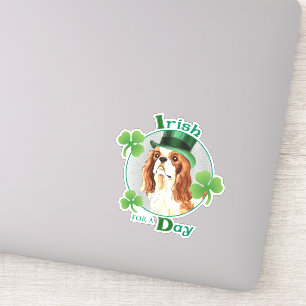 St. Patrick's Day Cavalier Vinyl Sticker Klistermärken