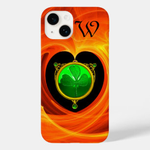 ST PATRICK'S DAY CELTISKT HJÄRTA SHAMROCK MONOGRAM
