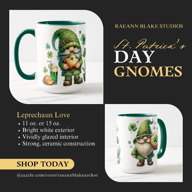 St. Patrick's Day Ceramic Mugg (Skapare uppladdad)
