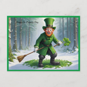 St. Patrick's Day Character Vykort
