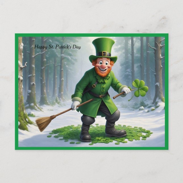 St. Patrick's Day Character Vykort (Framsida)