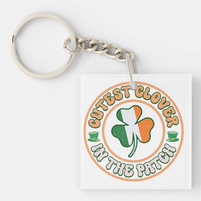 St. Patrick's Day Charm Cutest Klöver i Patch (Framsidan)
