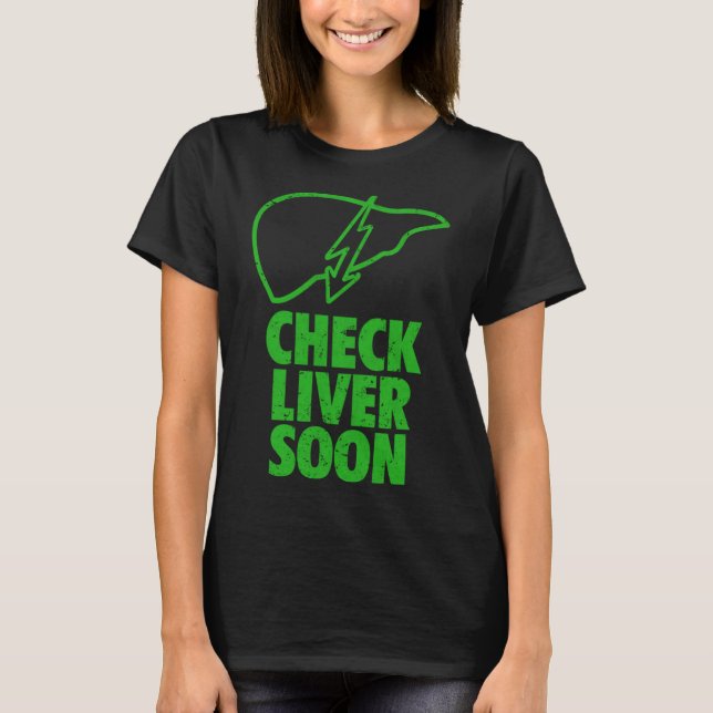 St patricks day Check Liver Light Pun T Shirt (Framsida)