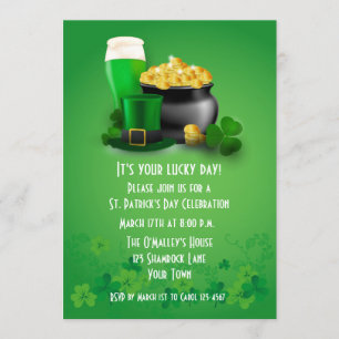 St. Patrick's Day Cheer Inbjudningar