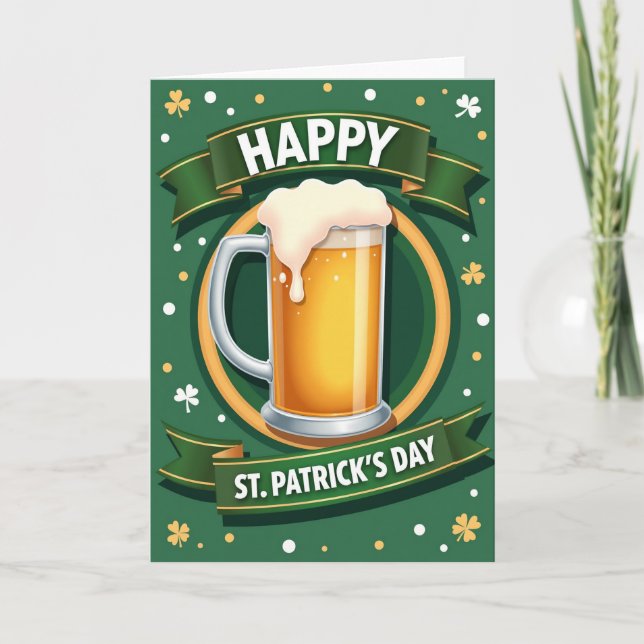 St Patricks Day Cheers-kort Kort (Framsida)