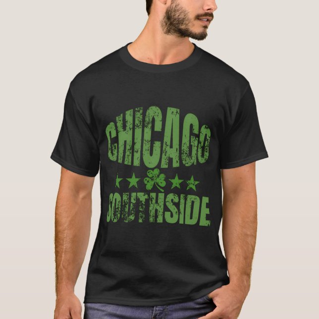 St patricks day Chicago Southside Irish Parad T Shirt (Framsida)