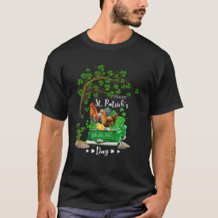 St patricks day Chicken-familjen Shamrock Clov T Shirt