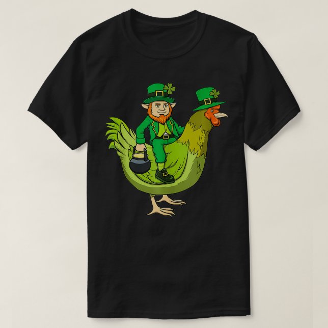 St Patricks Day Chicken St Patricks Day T Shirt (Design framsida)