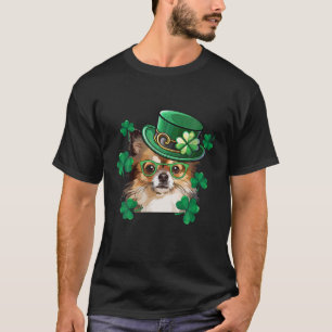 St patrick's day Chihuahua Leprechaun Pet Hund Kär T Shirt