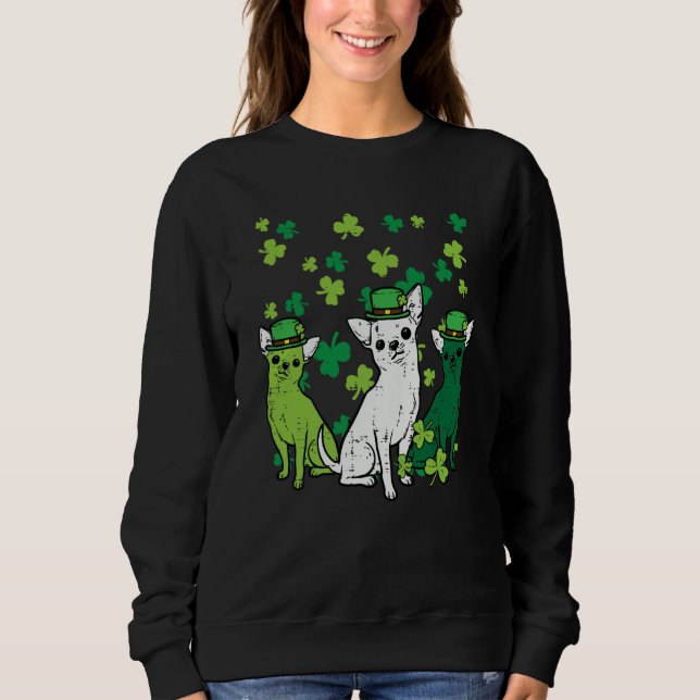 St Patricks Day Chihuahuas Dog Saint Paddys Men Wo T Shirt (Framsida)