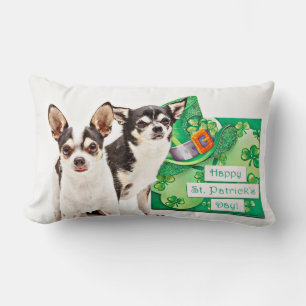 St. Patrick's Day Chihuahua's Lumbarkudde