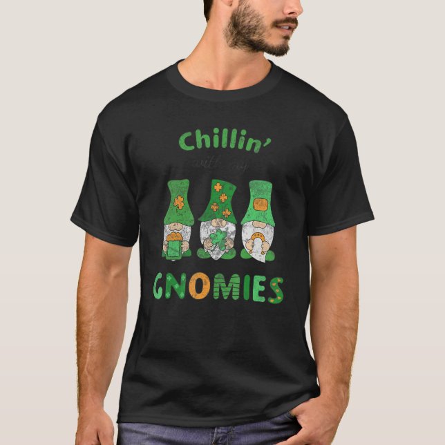 St patricks day Chillin med mina domäner T Shirt (Framsida)