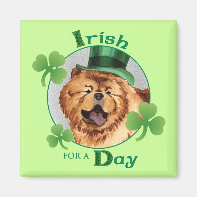 St. Patrick's Day Chow Magnet (Framsidan)