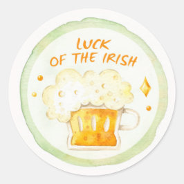 St. Patrick's Day Classic Round Sticker Runt Klistermärke