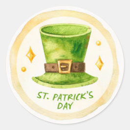 St. Patrick's Day Classic Round Sticker Runt Klistermärke