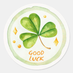 St. Patrick's Day Classic Round Sticker Runt Klistermärke