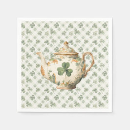  St Patrick's Day Clover Tea Pot Pappersservett