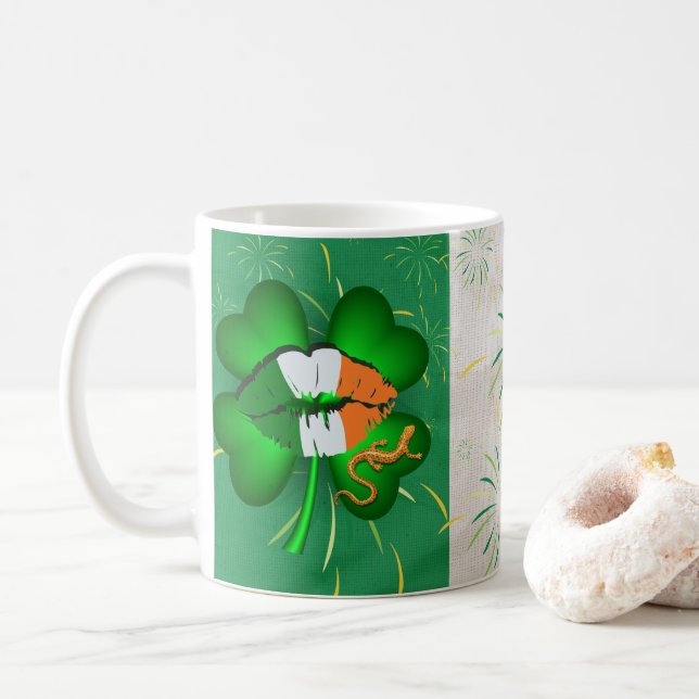 St patrick's day Coffee Mugg (Med munk)