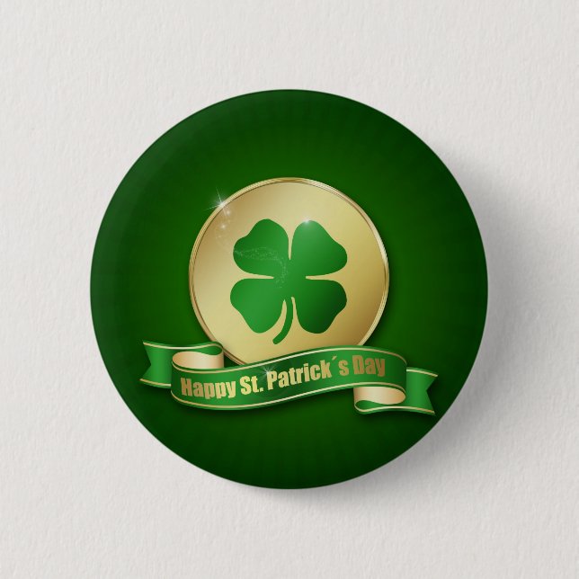 St. Patrick's Day Coin Shamrock Knapp (Framsida)