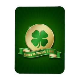 St. Patrick's Day Coin Shamrock Magnet
