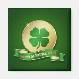 St. Patrick's Day Coin Shamrock Magnet