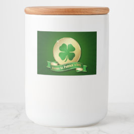 St. Patrick's Day Coin Shamrock Mat Etiketter