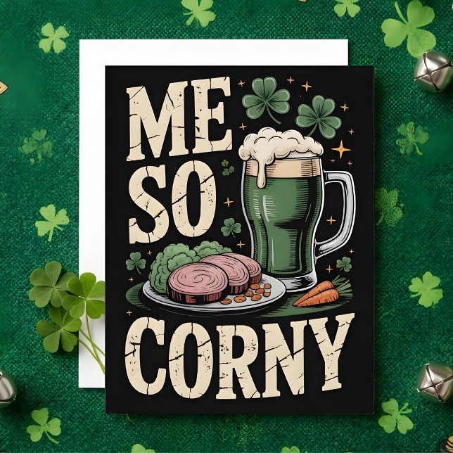 St Patricks Day Corned Beef Humorkort Julkort (Skapare uppladdad)