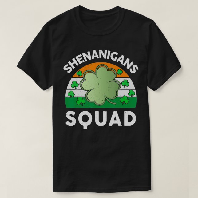 St patricks day Costume Manar Women Irish Shenanig T Shirt (Design framsida)
