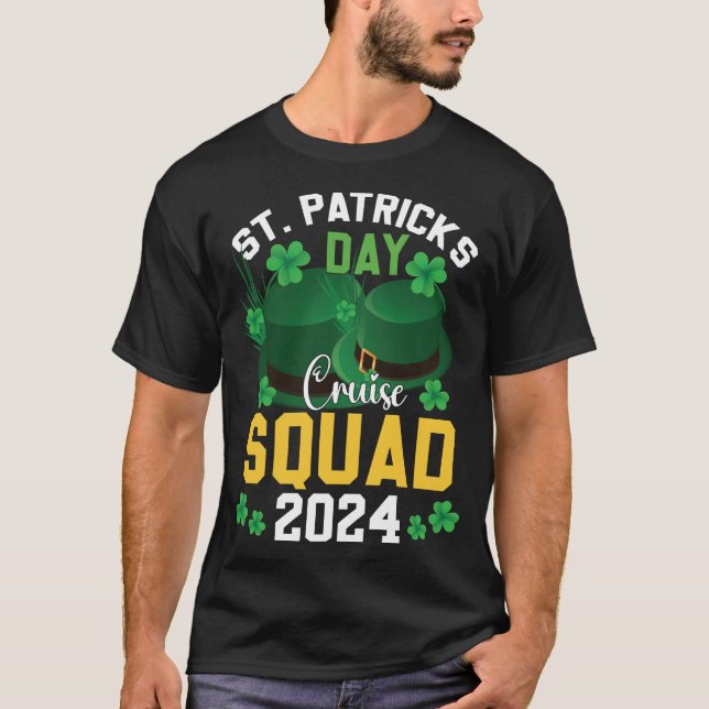 St. Patrick's Day Cruise Squad 2024 T Shirt (Framsida)
