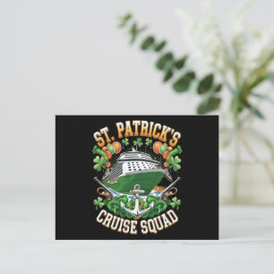 St patrick's day Cruise Squad 2025 Family Matching Vykort