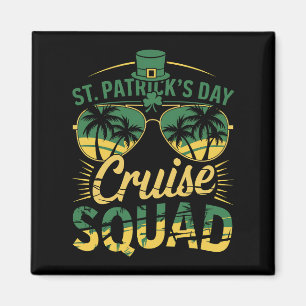 St Patrick's Day Cruise Squad Familj Matchande Magnet