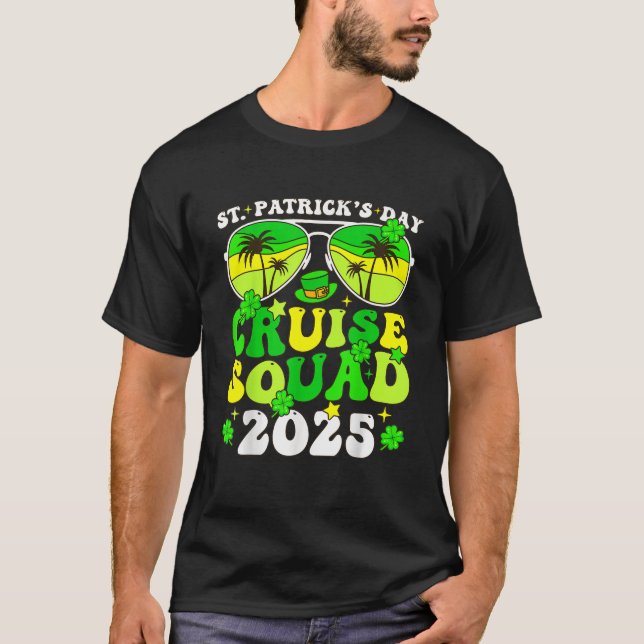 St patricks day Cruise Squad Family Matching Resa T Shirt (Framsida)