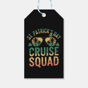 St patrick's day Cruise Squad Funny Family Matchin Presentetikett