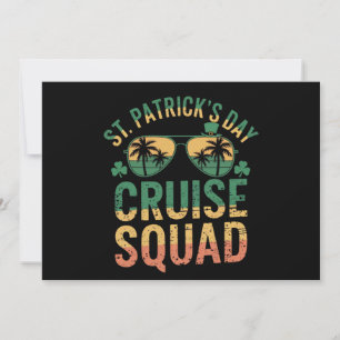 St Patrick's Day Cruise Squad Rolig Familj Matchan Inbjudningar
