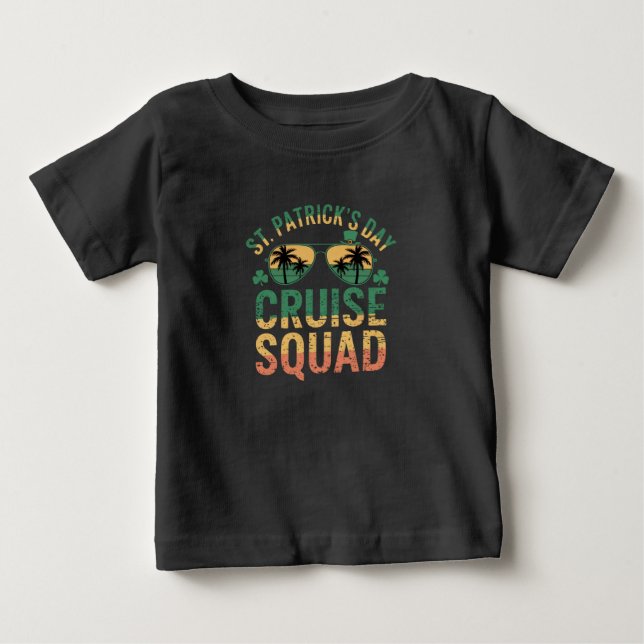 St Patrick's Day Cruise Squad Rolig Familj Matchan T Shirt (Framsida)