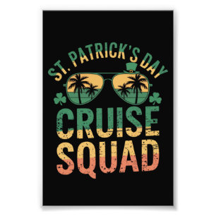 St Patrick's Day Cruise Squad Rolig Matchande Fami Fototryck