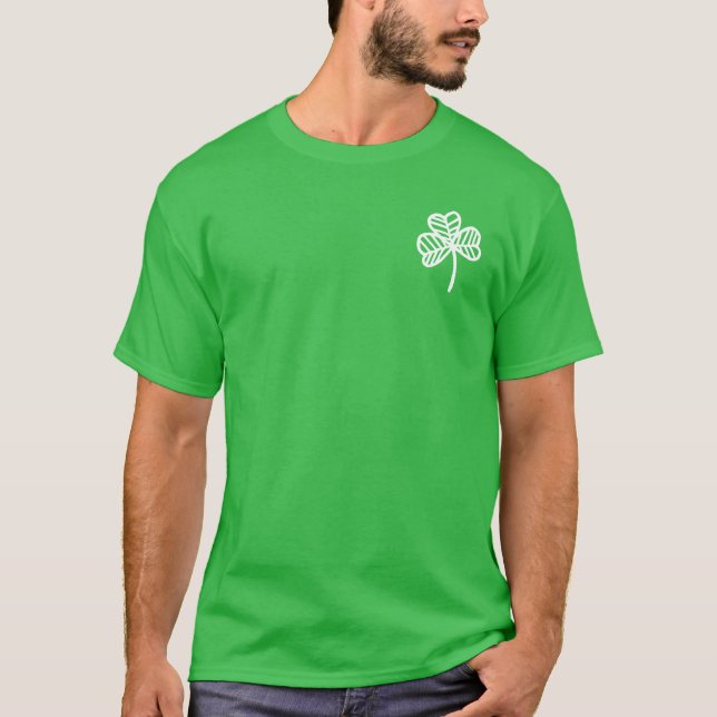 St patricks day Cute Doodle Art Lucky Irish T Shirt (Framsida)